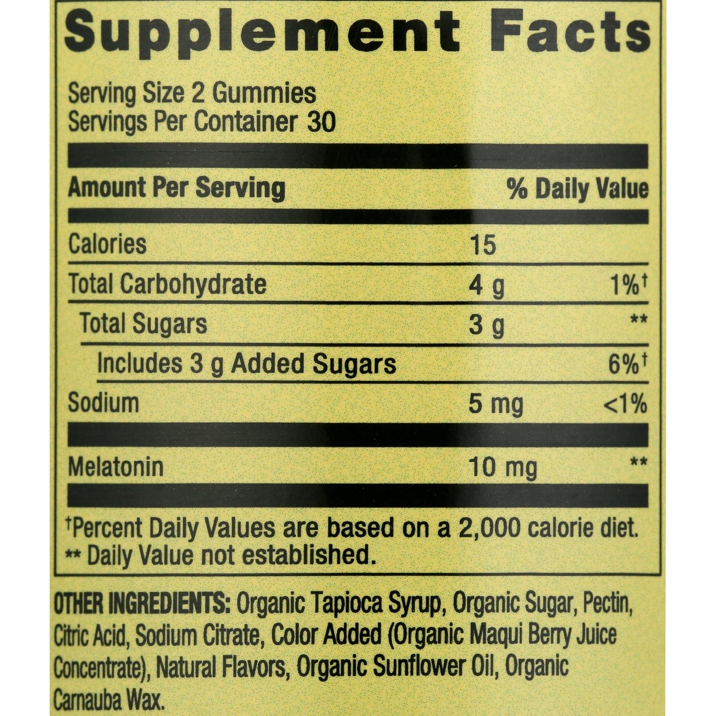 Non GMO Melatonin Dietary Supplement Gummies, Blueberry, 10 Mg, 60 Count